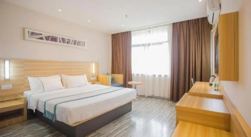 Bed in City Comfort Inn Wuhan Tianhe Airport Julong Avenue Metro Station