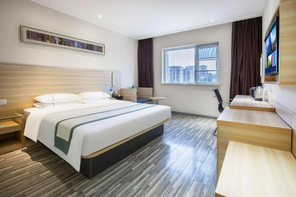Bed in City Comfort Inn Wuhan Tianhe Airport Julong Avenue Metro Station