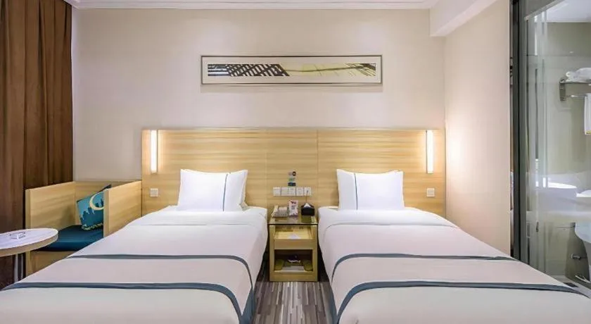 Bed in City Comfort Inn Wuhan Tianhe Airport Julong Avenue Metro Station