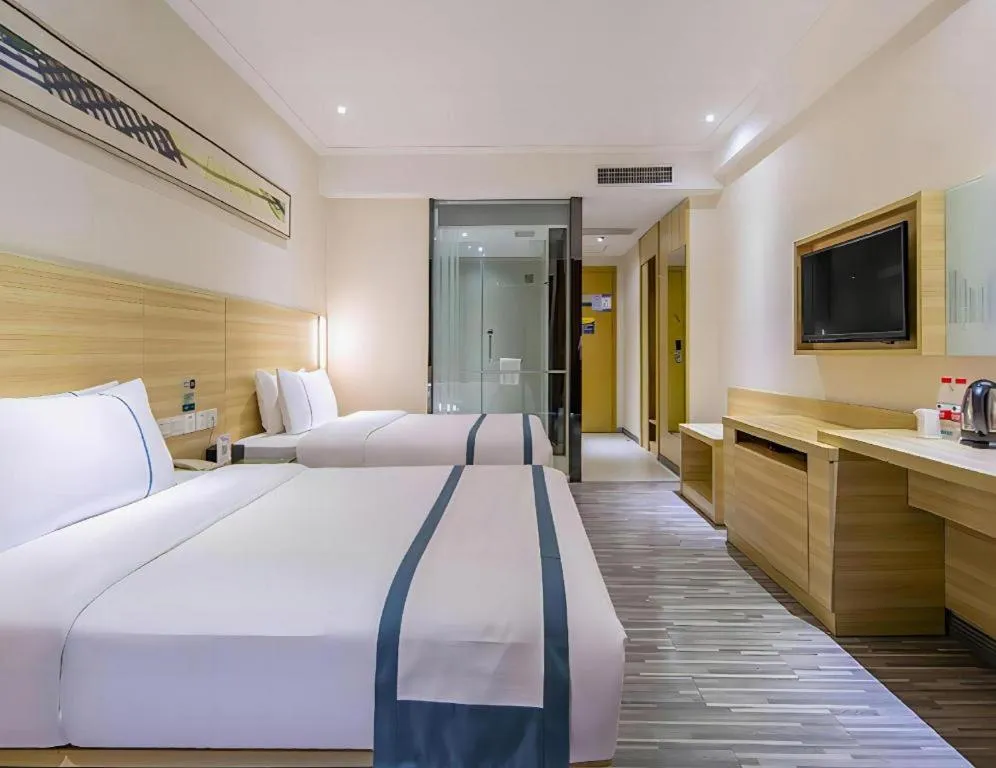 Bed in City Comfort Inn Wuhan Tianhe Airport Julong Avenue Metro Station