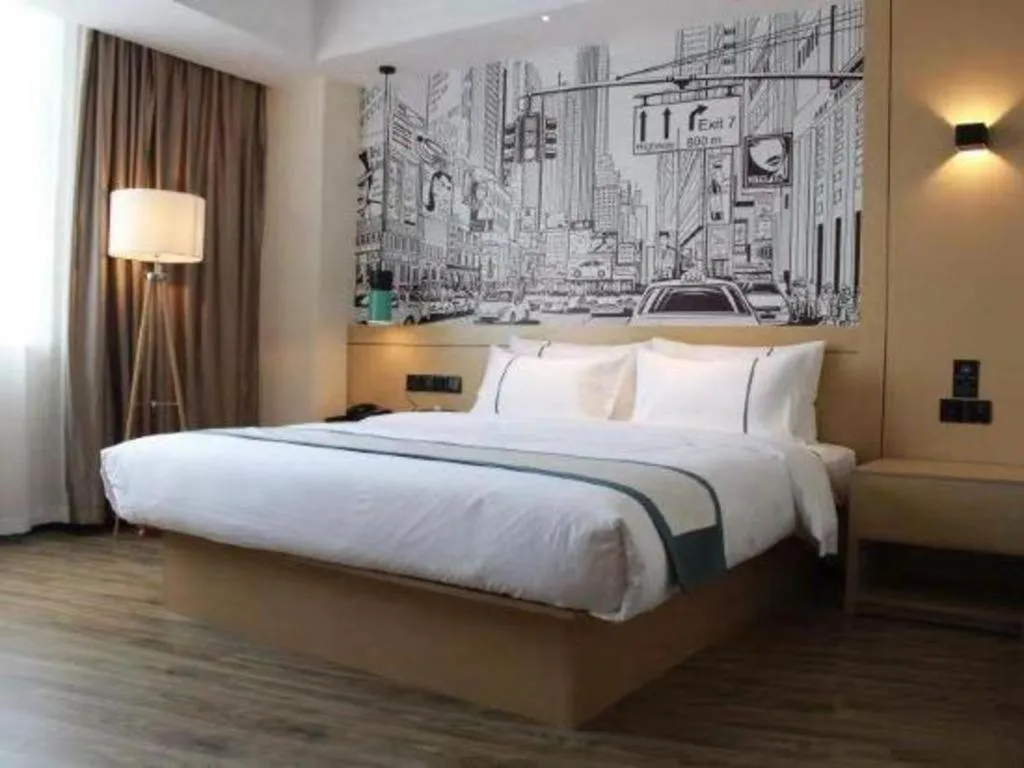 Bed in City Comfort Inn Tai'an Taishan Tianwai Village Hongmen