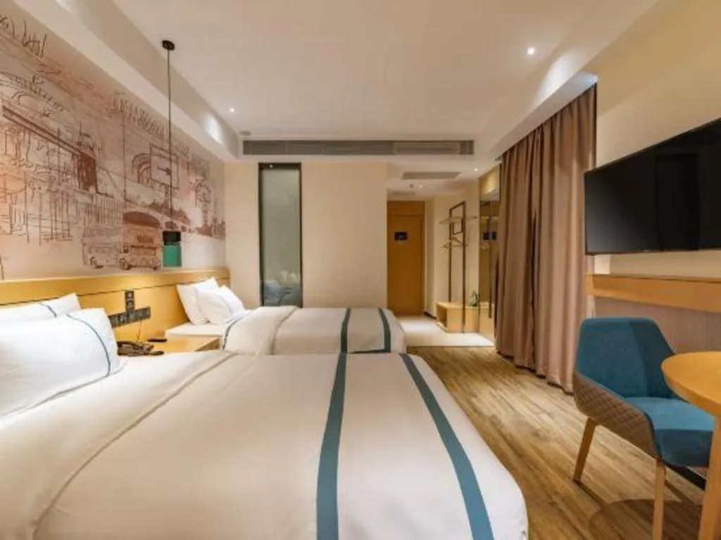 Bed in City Comfort Inn Tai'an Taishan Tianwai Village Hongmen