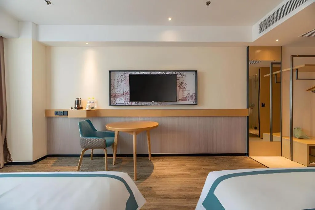 Bed in City Comfort Inn Tai'an Taishan Tianwai Village Hongmen