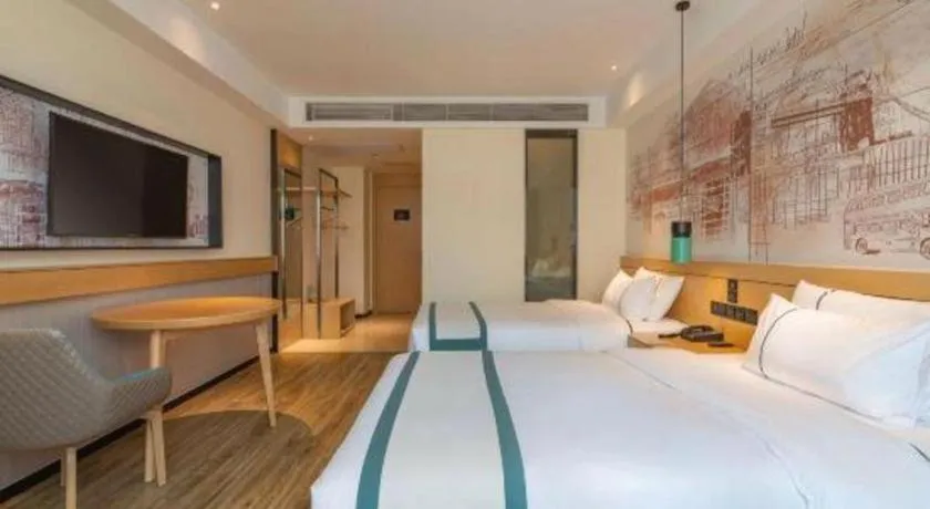 Bed in City Comfort Inn Tai'an Taishan Tianwai Village Hongmen