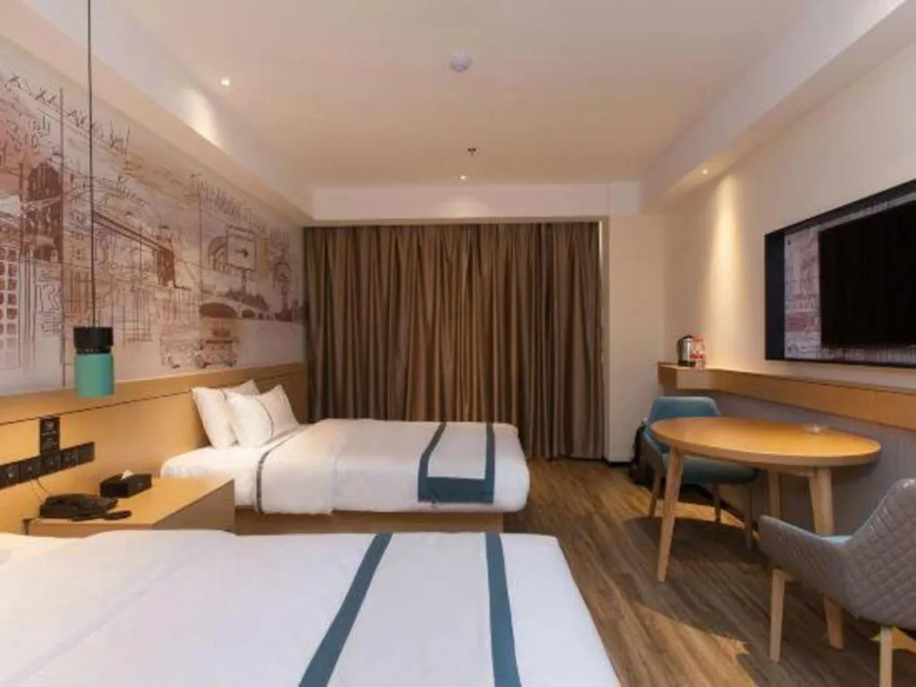 Bed in City Comfort Inn Tai'an Taishan Tianwai Village Hongmen