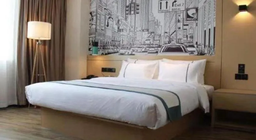 Bed in City Comfort Inn Tai'an Taishan Tianwai Village Hongmen