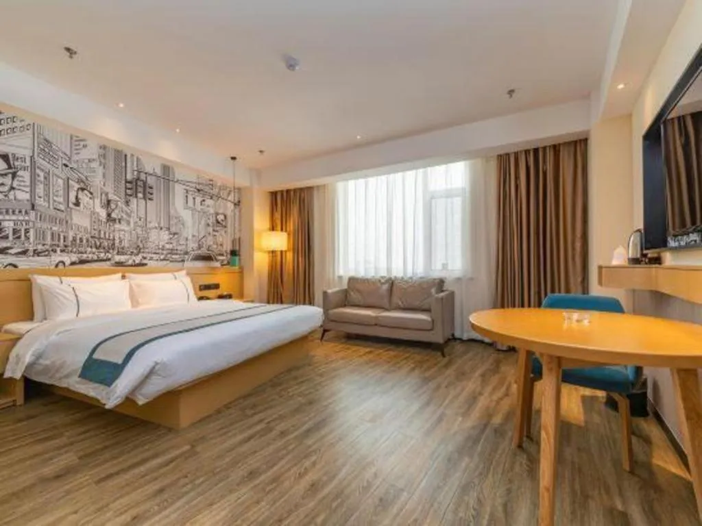 Bed in City Comfort Inn Tai'an Taishan Tianwai Village Hongmen