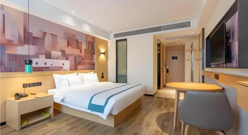 Bed in City Comfort Inn Tai'an Taishan Tianwai Village Hongmen