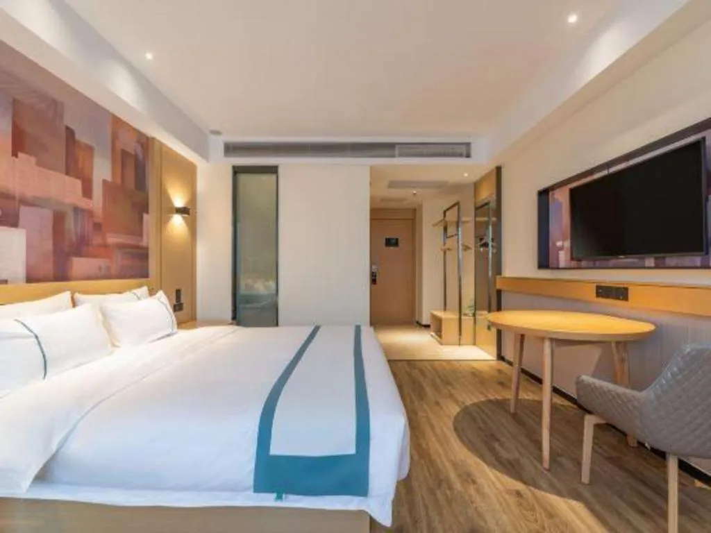 Bed in City Comfort Inn Tai'an Taishan Tianwai Village Hongmen