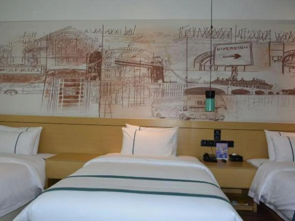 Bed in City Comfort Inn Tai'an Taishan Tianwai Village Hongmen