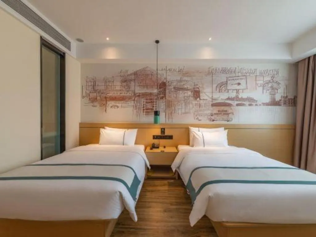 Bed in City Comfort Inn Tai'an Taishan Tianwai Village Hongmen