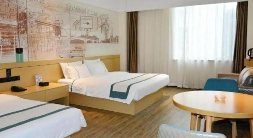 Bed in City Comfort Inn Tai'an Taishan Tianwai Village Hongmen