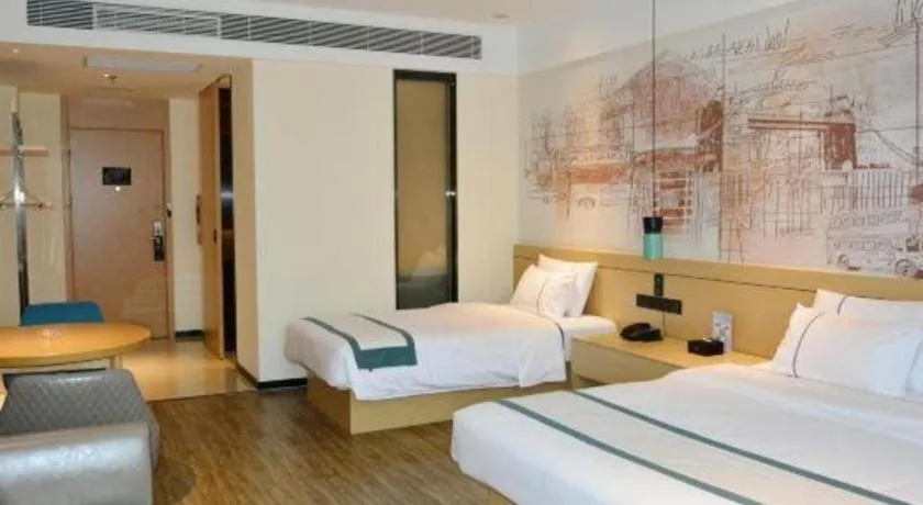 Bed in City Comfort Inn Tai'an Taishan Tianwai Village Hongmen