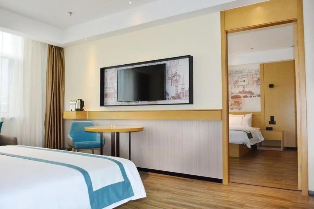 Bed in City Comfort Inn Tai'an Taishan Tianwai Village Hongmen