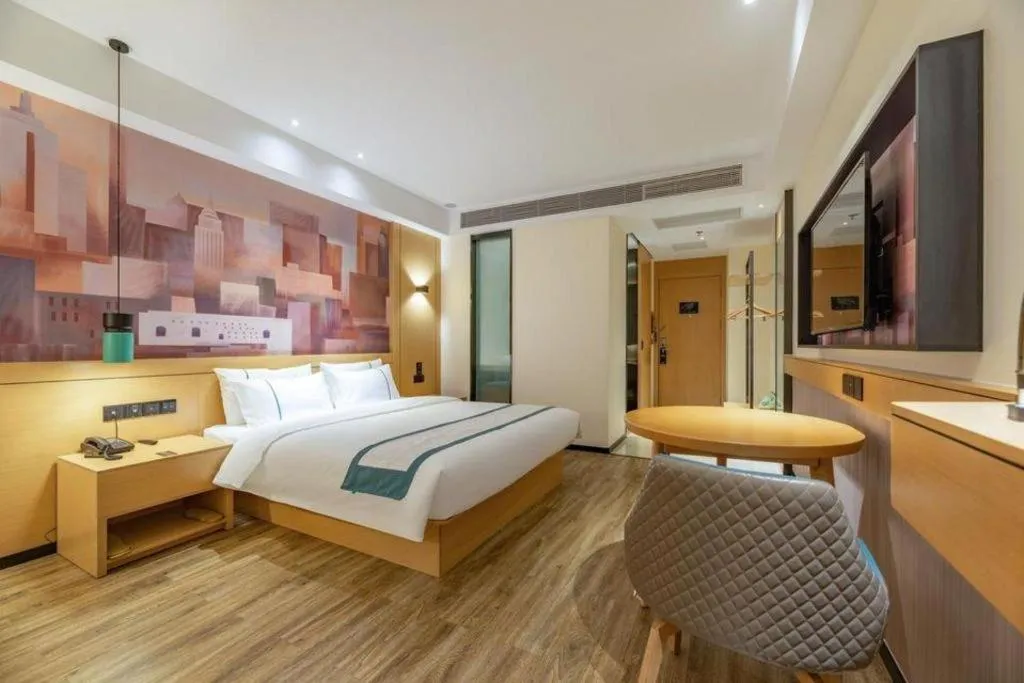 Bed in City Comfort Inn Tai'an Taishan Tianwai Village Hongmen