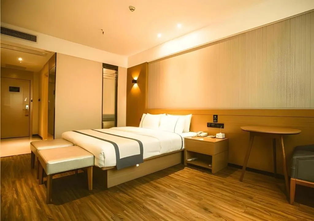 Bed in City Comfort Inn Xianning Tongcheng Zhuangyuan Square