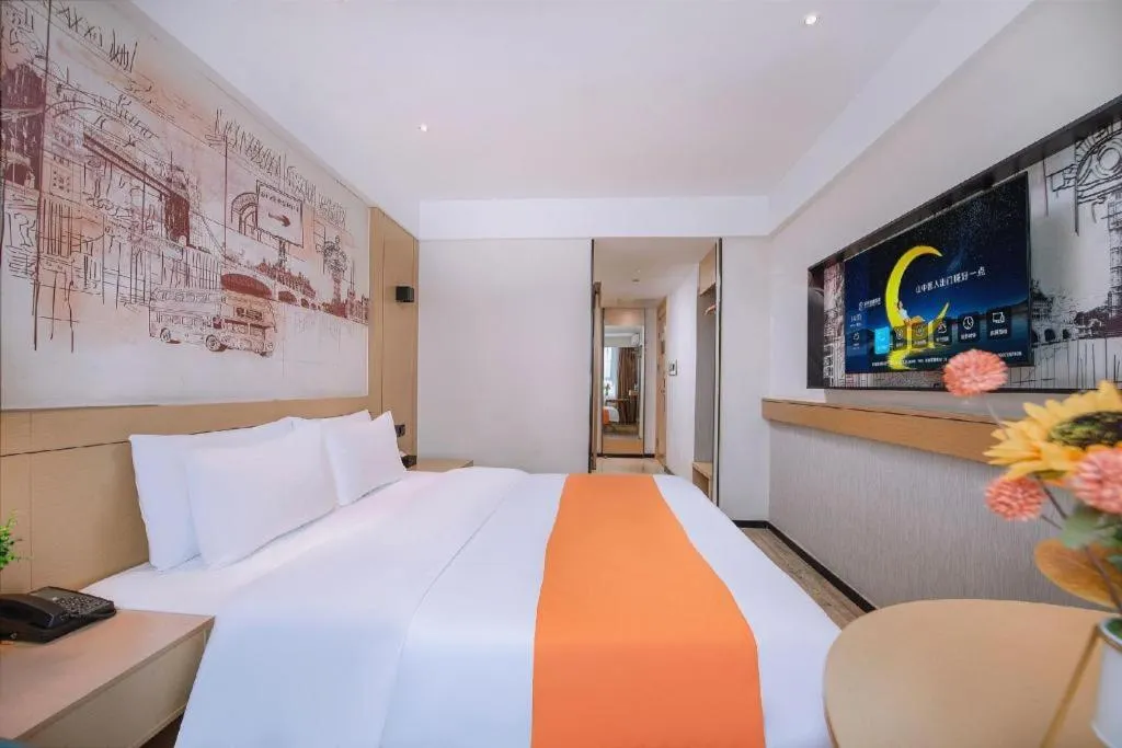 Bed in City Comfort Inn Nanning Yudong Jinxiang Metro Station