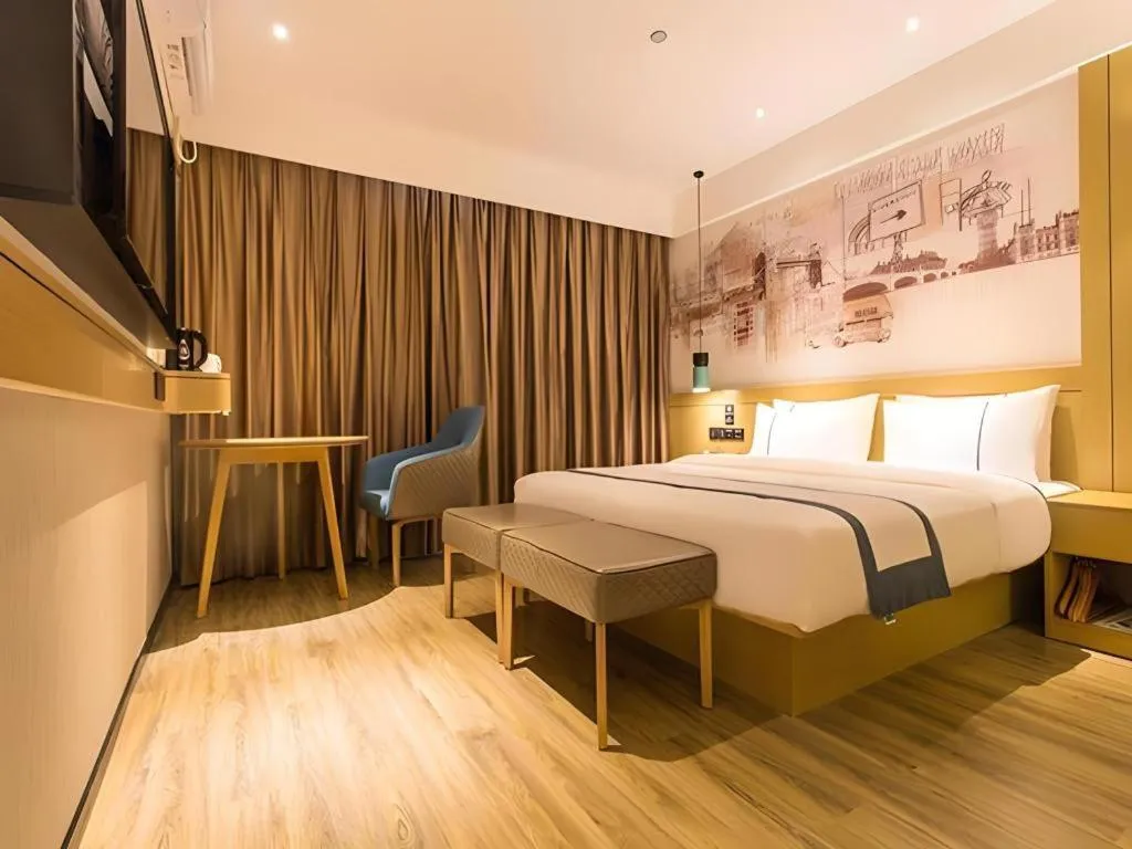 Bed in City Comfort Inn Nanning Yudong Jinxiang Metro Station