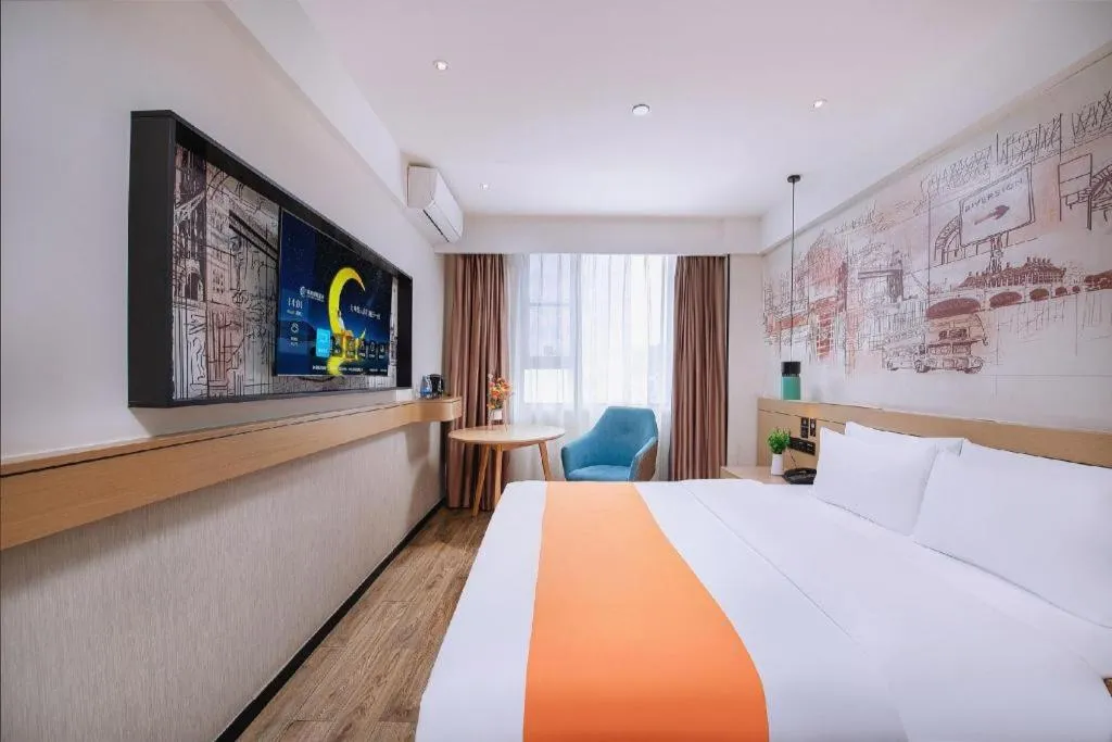 Bed in City Comfort Inn Nanning Yudong Jinxiang Metro Station