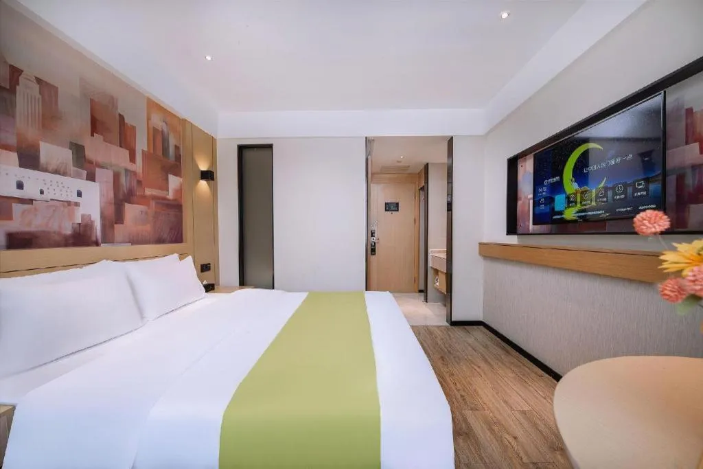 Bed in City Comfort Inn Nanning Yudong Jinxiang Metro Station