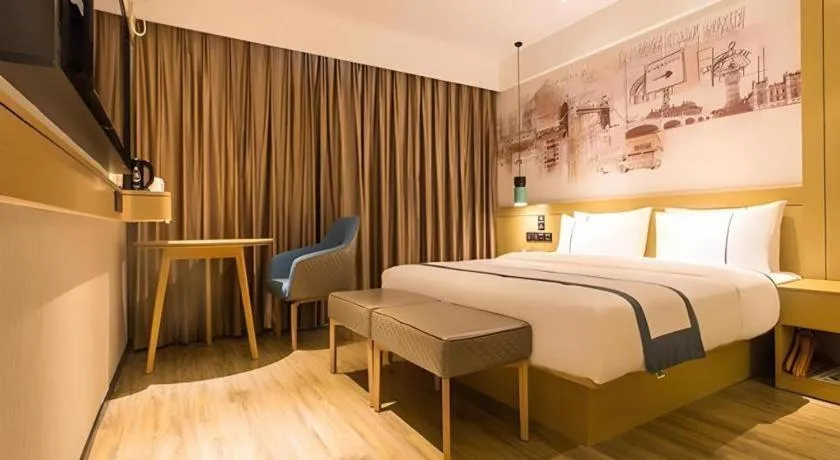 Bed in City Comfort Inn Nanning Yudong Jinxiang Metro Station