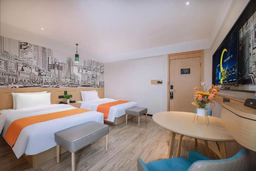 Bed in City Comfort Inn Nanning Yudong Jinxiang Metro Station