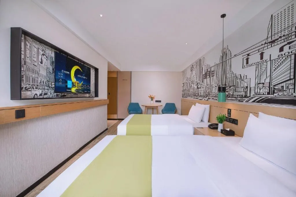 Bed in City Comfort Inn Nanning Yudong Jinxiang Metro Station