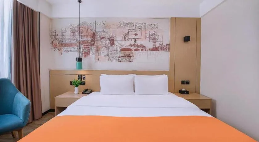 Bed in City Comfort Inn Nanning Yudong Jinxiang Metro Station