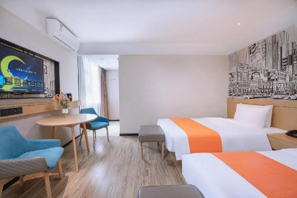 Bed in City Comfort Inn Nanning Yudong Jinxiang Metro Station