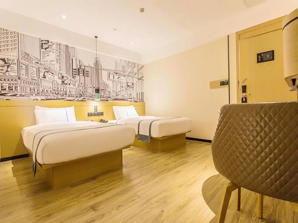 Bed in City Comfort Inn Nanning Yudong Jinxiang Metro Station