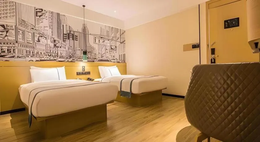 Bed in City Comfort Inn Nanning Yudong Jinxiang Metro Station