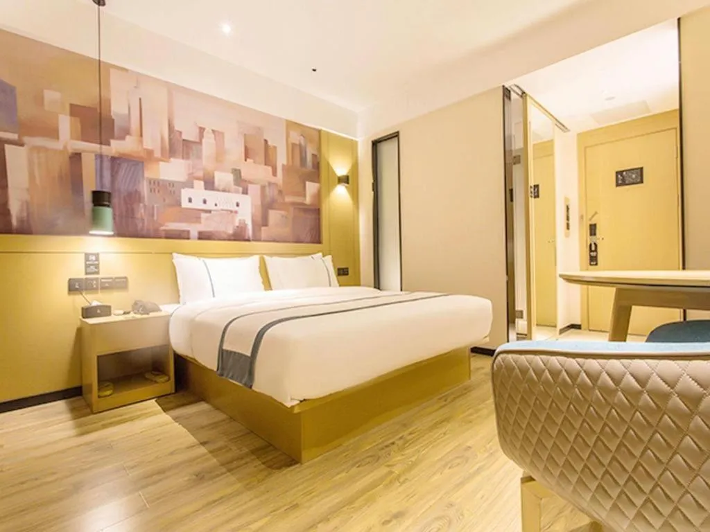 Bed in City Comfort Inn Nanning Yudong Jinxiang Metro Station