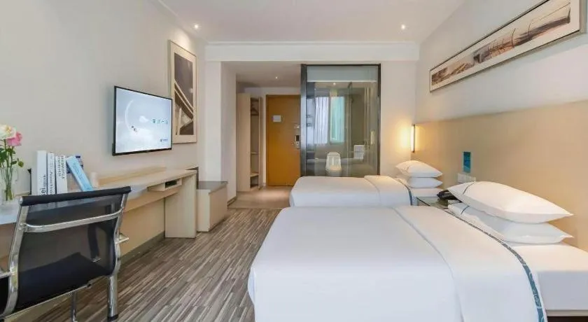 Bed in City Comfort Inn Yulin Jincheng Center Municipal Government