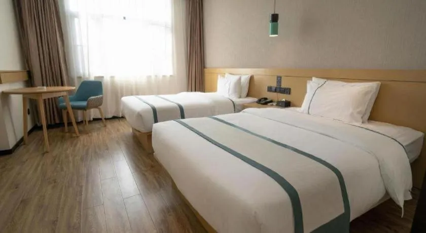 Bed in City Comfort Inn Yulin Jincheng Center Municipal Government