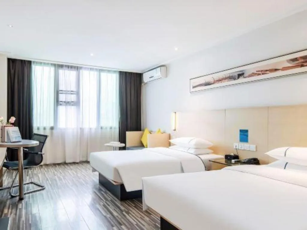 Bed in City Comfort Inn Yulin Jincheng Center Municipal Government