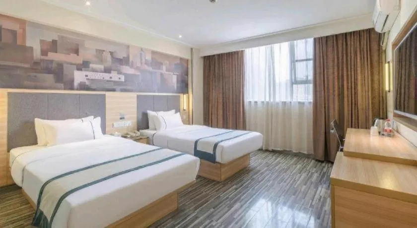 Bed in City Comfort Inn Yulin Jincheng Center Municipal Government
