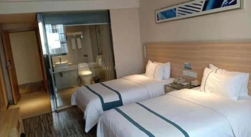 Bed in City Comfort Inn Yulin Jincheng Center Municipal Government