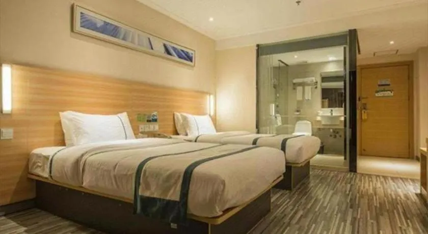 Bed in City Comfort Inn Yulin Jincheng Center Municipal Government