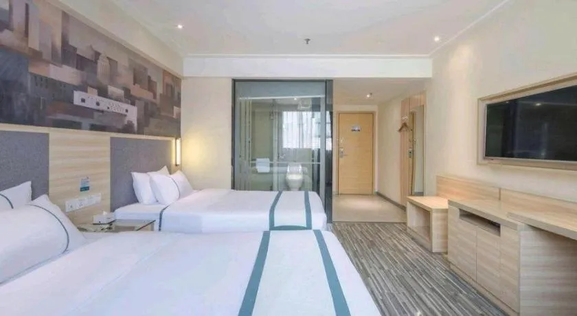 Bed in City Comfort Inn Yulin Jincheng Center Municipal Government