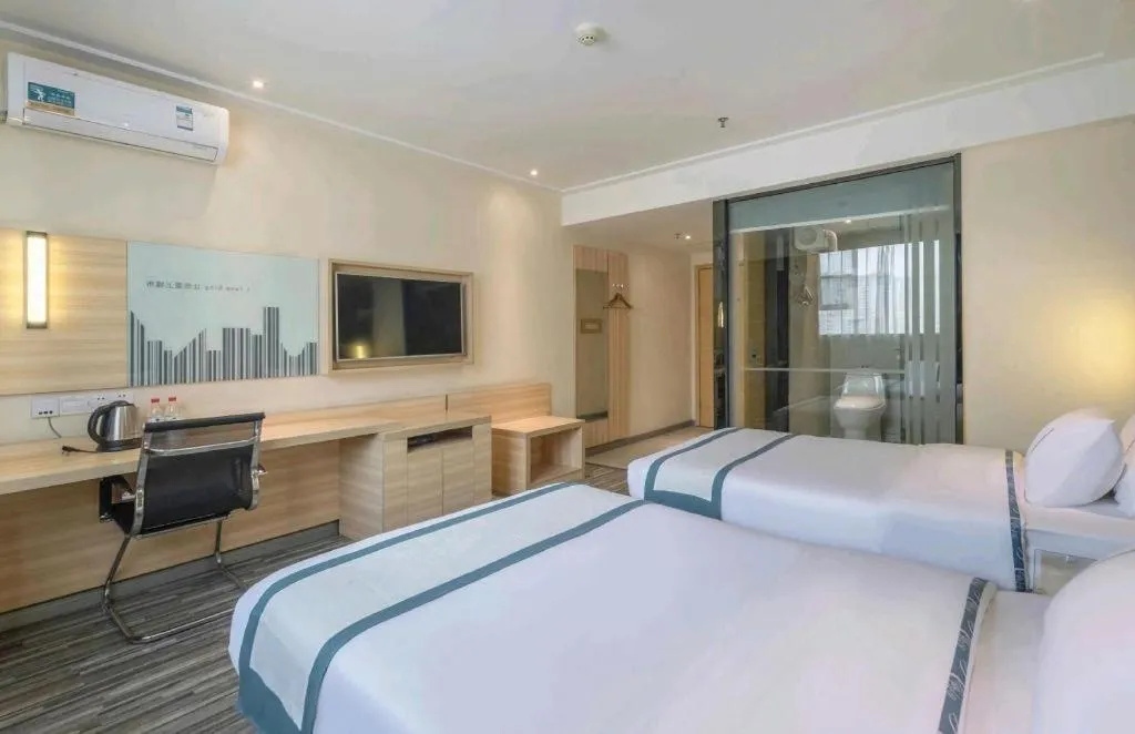 Bed in City Comfort Inn Yulin Jincheng Center Municipal Government