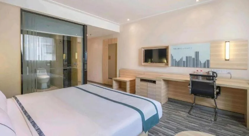 Bed in City Comfort Inn Yulin Jincheng Center Municipal Government