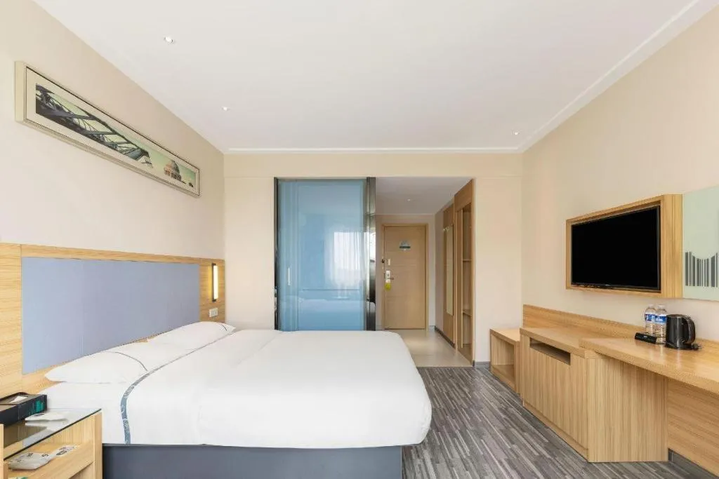 Bed in City Comfort Inn Yulin Jincheng Center Municipal Government