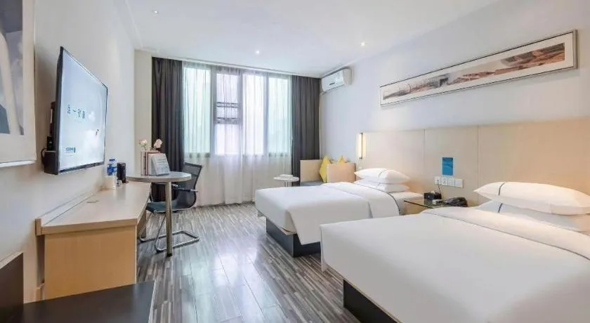 Bed in City Comfort Inn Yulin Jincheng Center Municipal Government