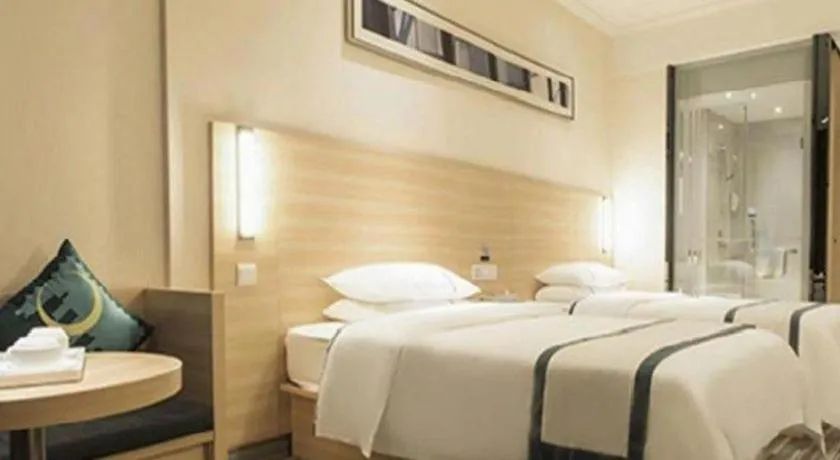 Bed in City Comfort Inn Yulin Jincheng Center Municipal Government