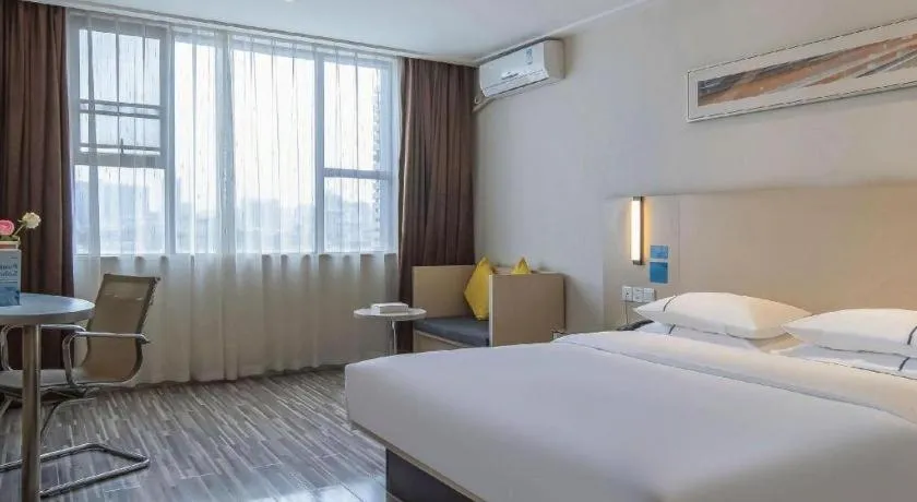Bed in City Comfort Inn Yulin Jincheng Center Municipal Government
