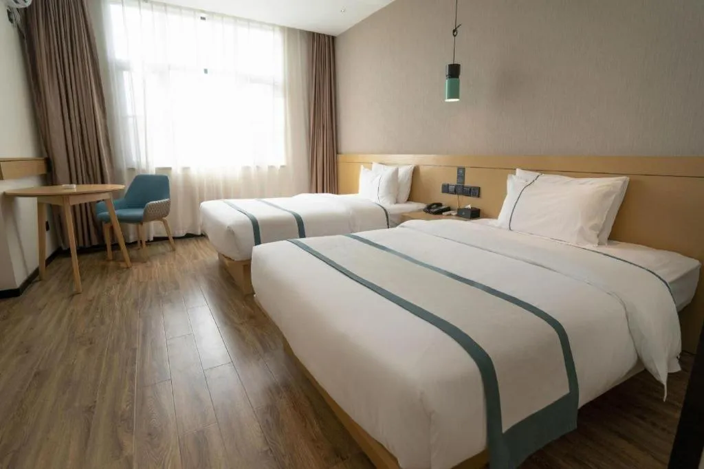 Bed in City Comfort Inn Yulin Jincheng Center Municipal Government