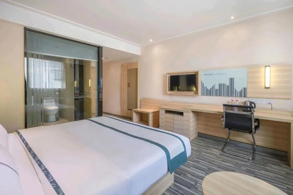 Bed in City Comfort Inn Yulin Jincheng Center Municipal Government