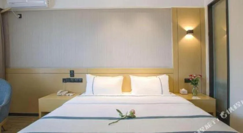 Bed in City Comfort Inn Nanning Guangxi University Xinyang Road