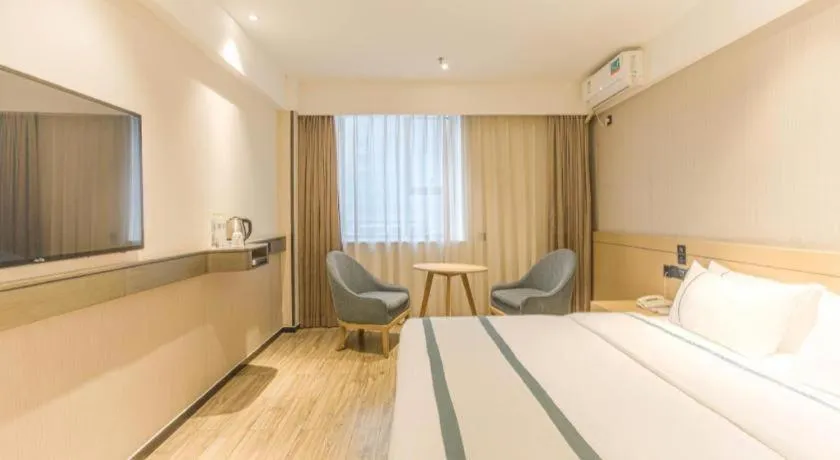 Bed in City Comfort Inn Nanning Guangxi University Xinyang Road