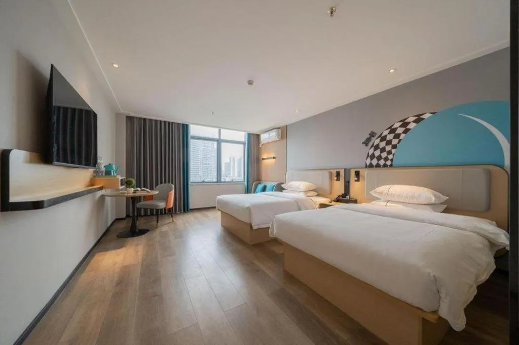 Bed in City Comfort Inn Nanning Chaoyang Parkson Pedestrian Street
